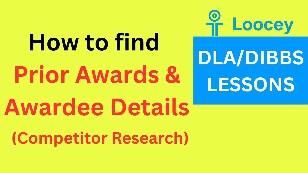 Loocey DLA video tutorial: How To Find Prior Awards & Awardee Details in Loocey